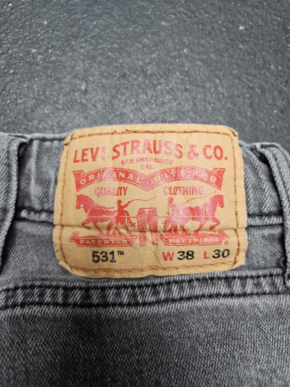 Levi's 531™ Men's Gray Jeans - W38 L30